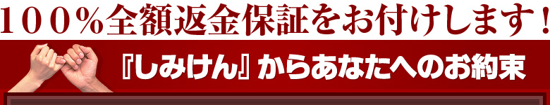 しみけんからのお約束